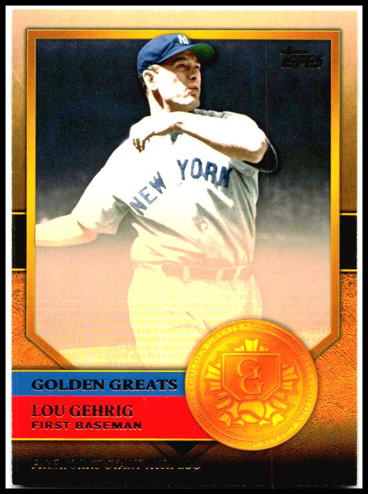 2012 Topps Golden Greats #GG-3 Lou Gehrig New York Yankees