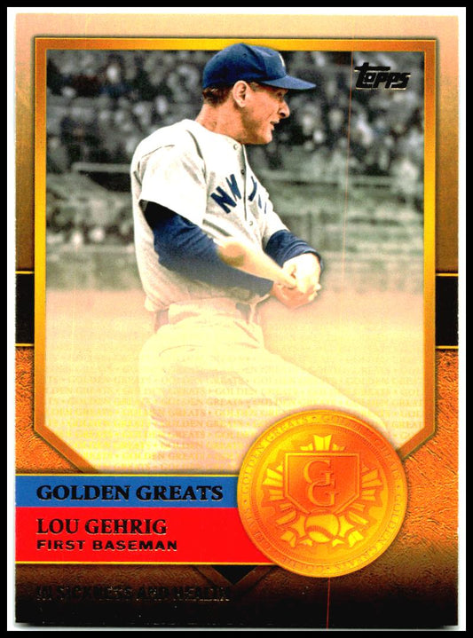 2012 Topps Golden Greats #GG-4 Lou Gehrig New York Yankees