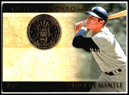 2012 Topps #GS-24 Mickey Mantle Gold Standard