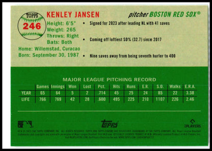 2023 Topps Chrome Platinum Anniversary #246 Kenley Jansen