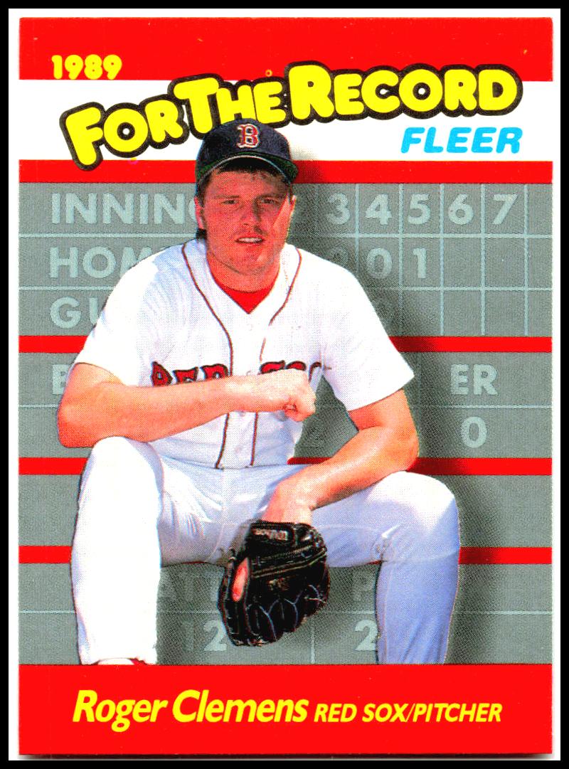 1989 Fleer #2 Roger Clemens For the Record
