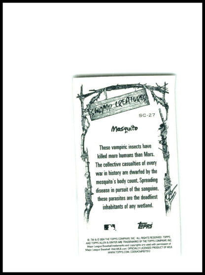 2024 Topps Allen & Ginter #SC-27 Mosquito Mini Swamp Creatures