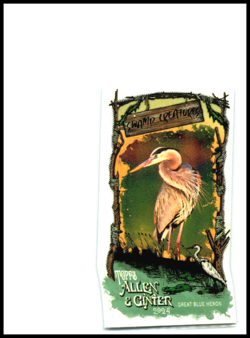2024 Topps Allen & Ginter #SC-7 Great Blue Heron Mini Swamp Creatures