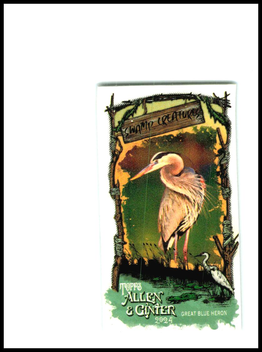 2024 Topps Allen & Ginter #SC-7 Great Blue Heron Mini Swamp Creatures