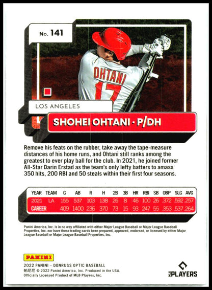 2022 Donruss Optic #141 Shohei Ohtani