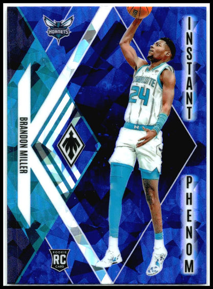 2023-24 Panini Phoenix #24 Brandon Miller Instant Phenom Phoenix Blue Ice