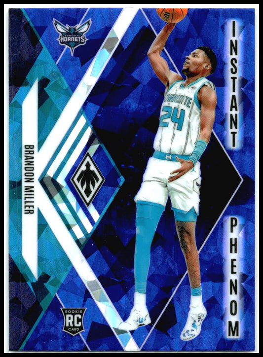 2023-24 Panini Phoenix #24 Brandon Miller Instant Phenom Phoenix Blue Ice