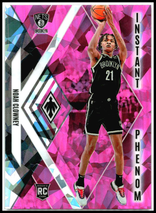 2023-24 Panini Phoenix #8 Noah Clowney Instant Phenom Phoenix Pink Ice #/25
