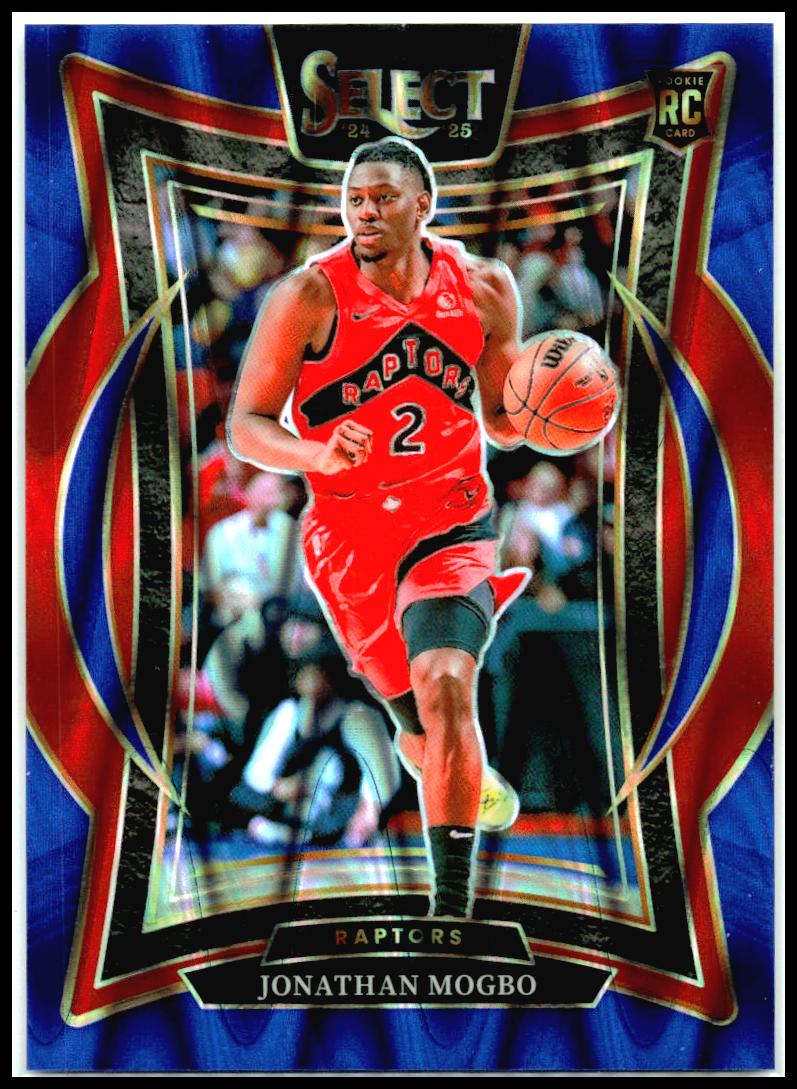 2024-25 Panini Select #87 Jonathan Mogbo Blue Flash Prizm #/99