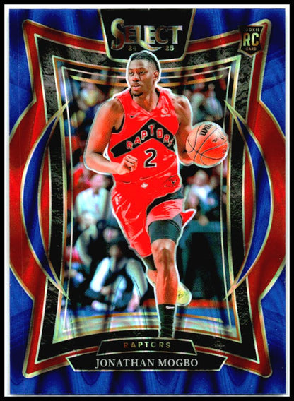 2024-25 Panini Select #87 Jonathan Mogbo Blue Flash Prizm #/99