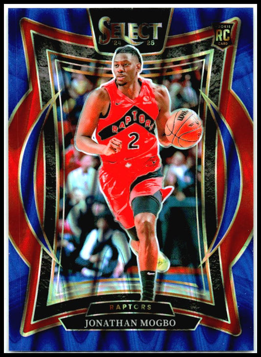 2024-25 Panini Select #87 Jonathan Mogbo Blue Flash Prizm #/99