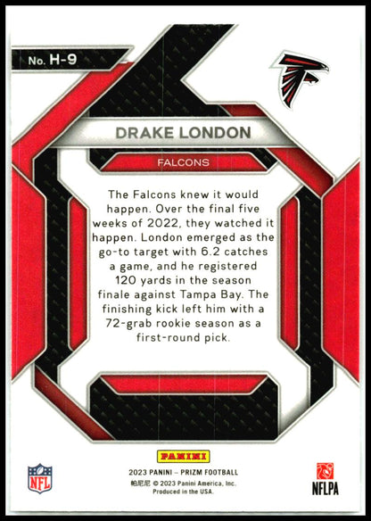 2023 Panini Prizm #H-9 Drake London Emergent