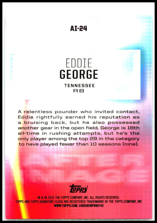 2024 Topps Signature Class #AI-24 Eddie George After Image