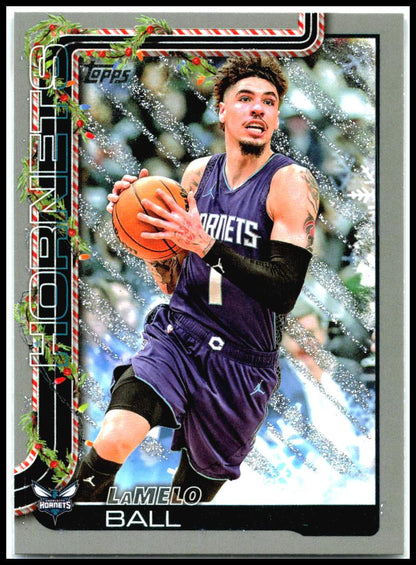 2025-26 Topps Holiday Glitter Holiday #H53 LaMelo Ball Charlotte Hornets