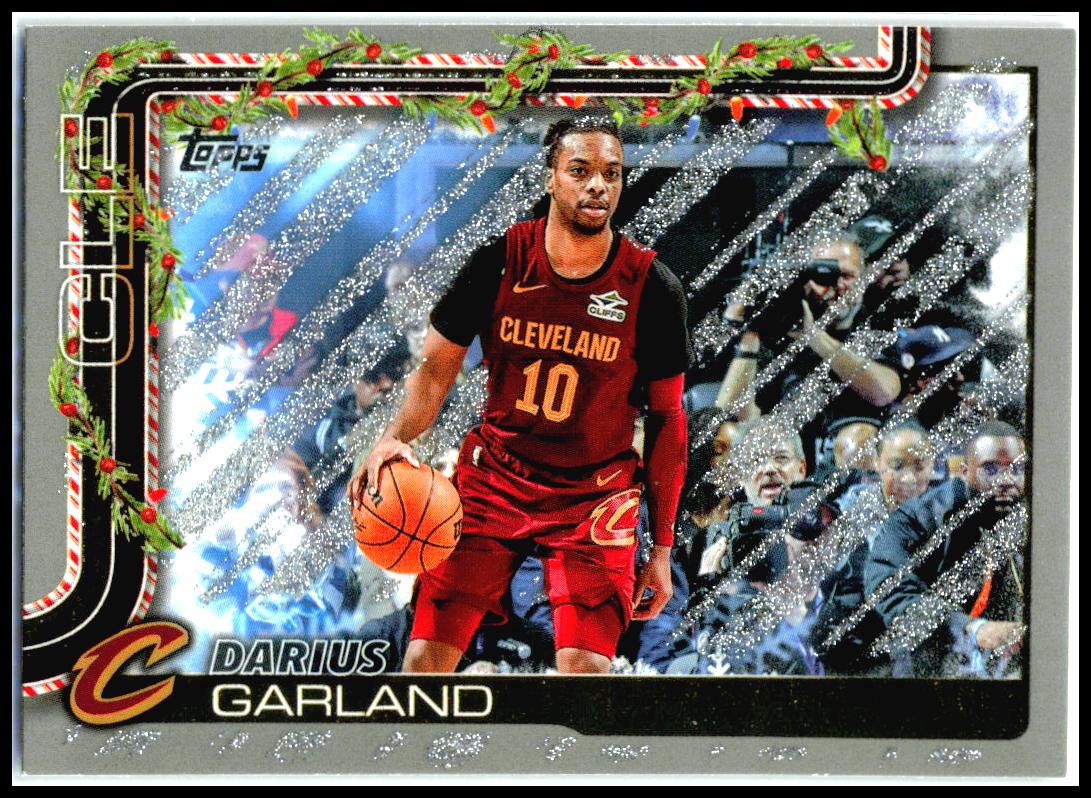 2025-26 Topps Holiday Glitter Holiday #H64 Darius Garland Cleveland Cavaliers