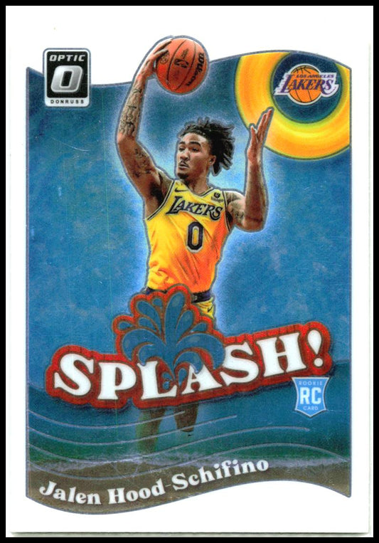2023-24 Donruss Optic Splash #14 Jalen Hood-Schifino Los Angeles Lakers