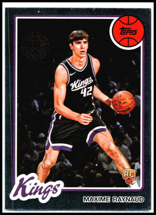 2025-26 Topps 1980-81 Topps Basketball #80BK-85 Maxime Raynaud Sacramento Kings