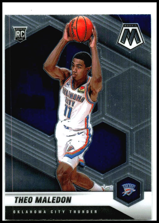 2020-21 Panini Mosaic #218 Theo Maledon Rookie Oklahoma City Thunder
