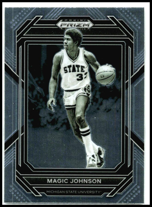 2023 Panini Prizm Draft Picks #79 Magic Johnson Michigan State Spartans