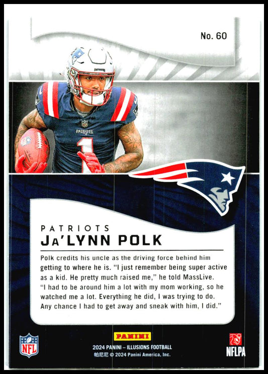 2024 Panini Illusions Retail #60 Ja’Lynn Polk Rookie New England Patriots