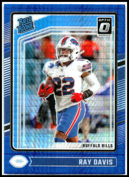 2024 Donruss Optic Blue Hyper #283 Ray Davis Buffalo Bills