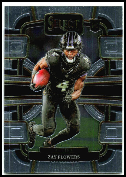 2023 Panini Select #8 Zay Flowers Rookie Baltimore Ravens