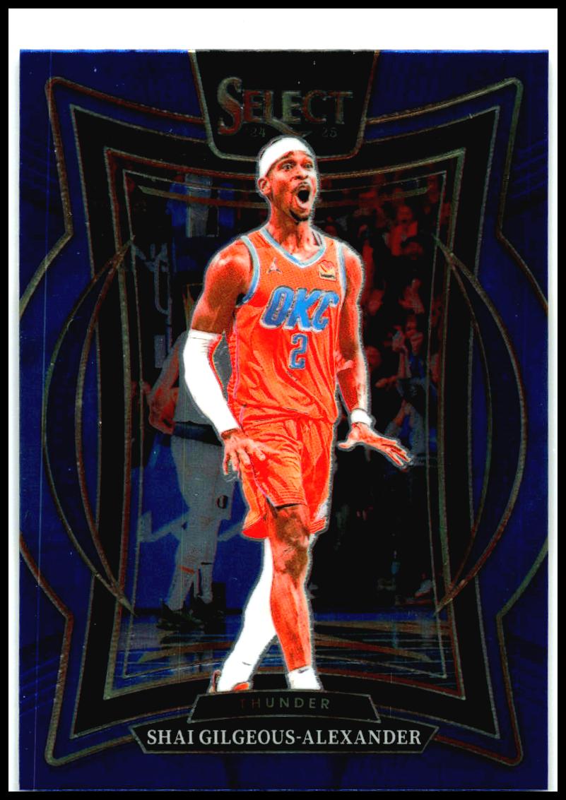 2024-25 Panini Select Blue #36 Shai Gilgeous-Alexander Oklahoma City Thunder