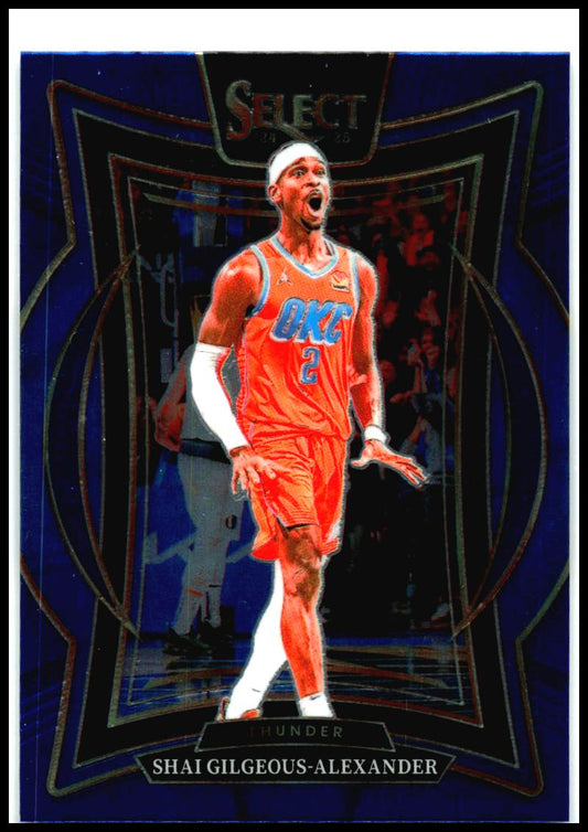 2024-25 Panini Select Blue #36 Shai Gilgeous-Alexander Oklahoma City Thunder