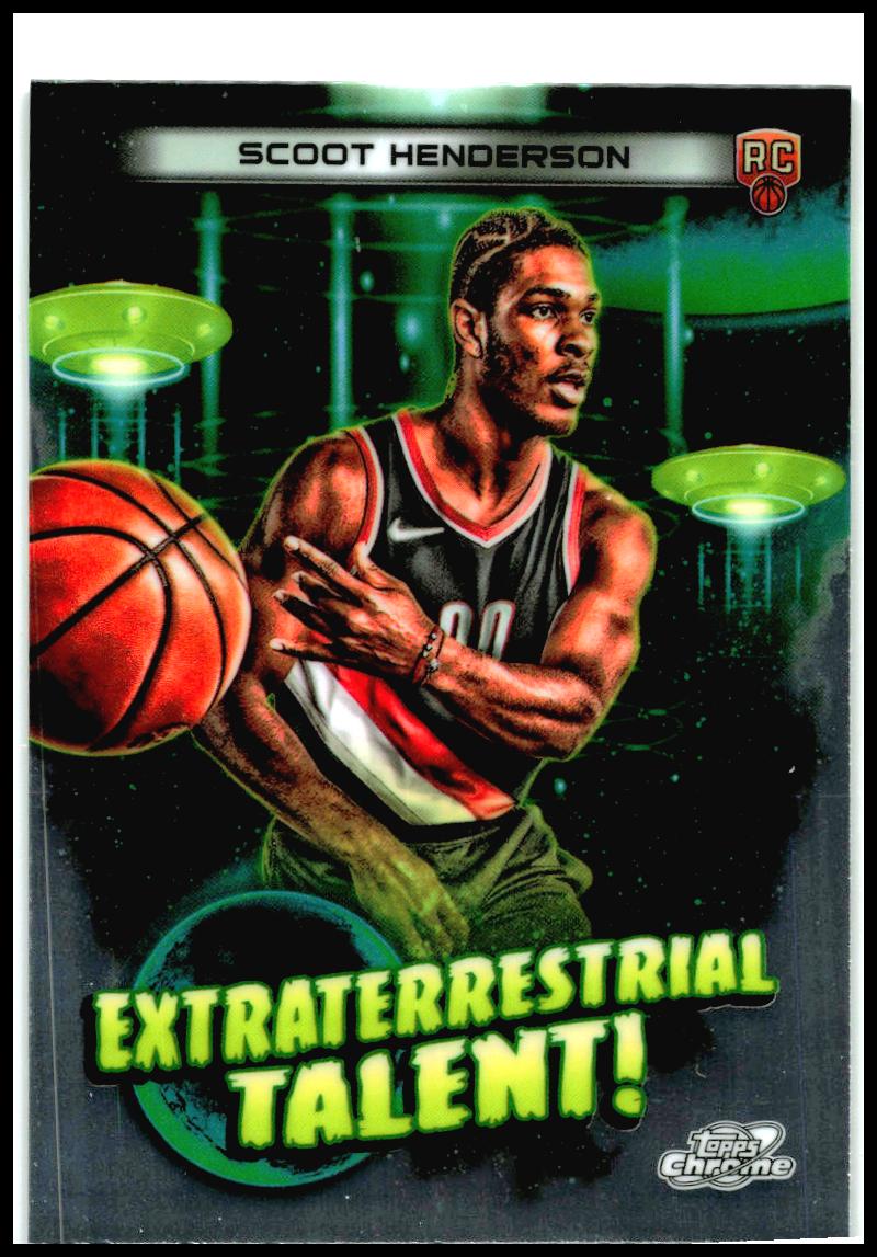 2023-24 Chrome Cosmic Extraterrestrial Talent #ET-17 Scoot Henderson Portland