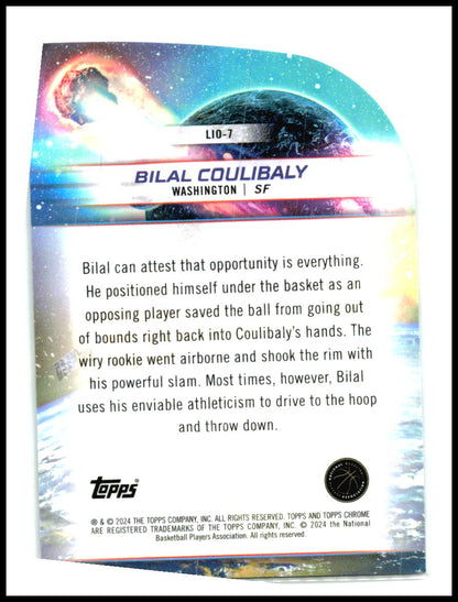 2023-24 Topps Chrome Cosmic LaunchedintoOrit #LIO-7 Bilal Coulibaly Rookie