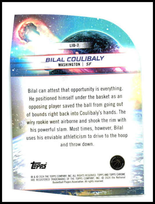 2023-24 Topps Chrome Cosmic LaunchedintoOrit #LIO-7 Bilal Coulibaly Rookie