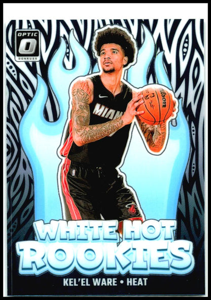 2024-25 Donruss Optic White Hot Rookies #5 Kel'el Ware Miami Heat