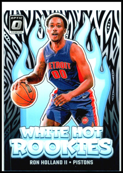 2024-25 Donruss Optic White Hot Rookies #1 Ron Holland II Detroit Pistons