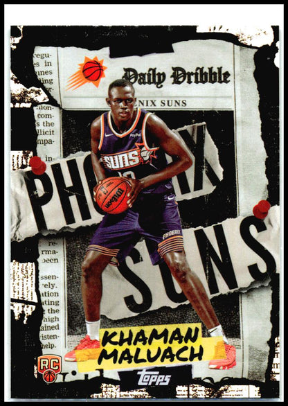 2025-26 Topps The Daily Dribble #DD-40 Khaman Maluach Phoenix Suns