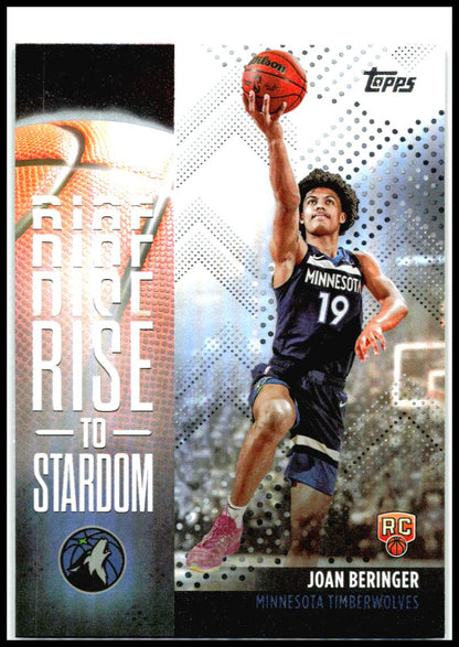 2025-26 Topps Rise to Stardom #RTS-17 Joan Beringer Minnesota Timberwolves