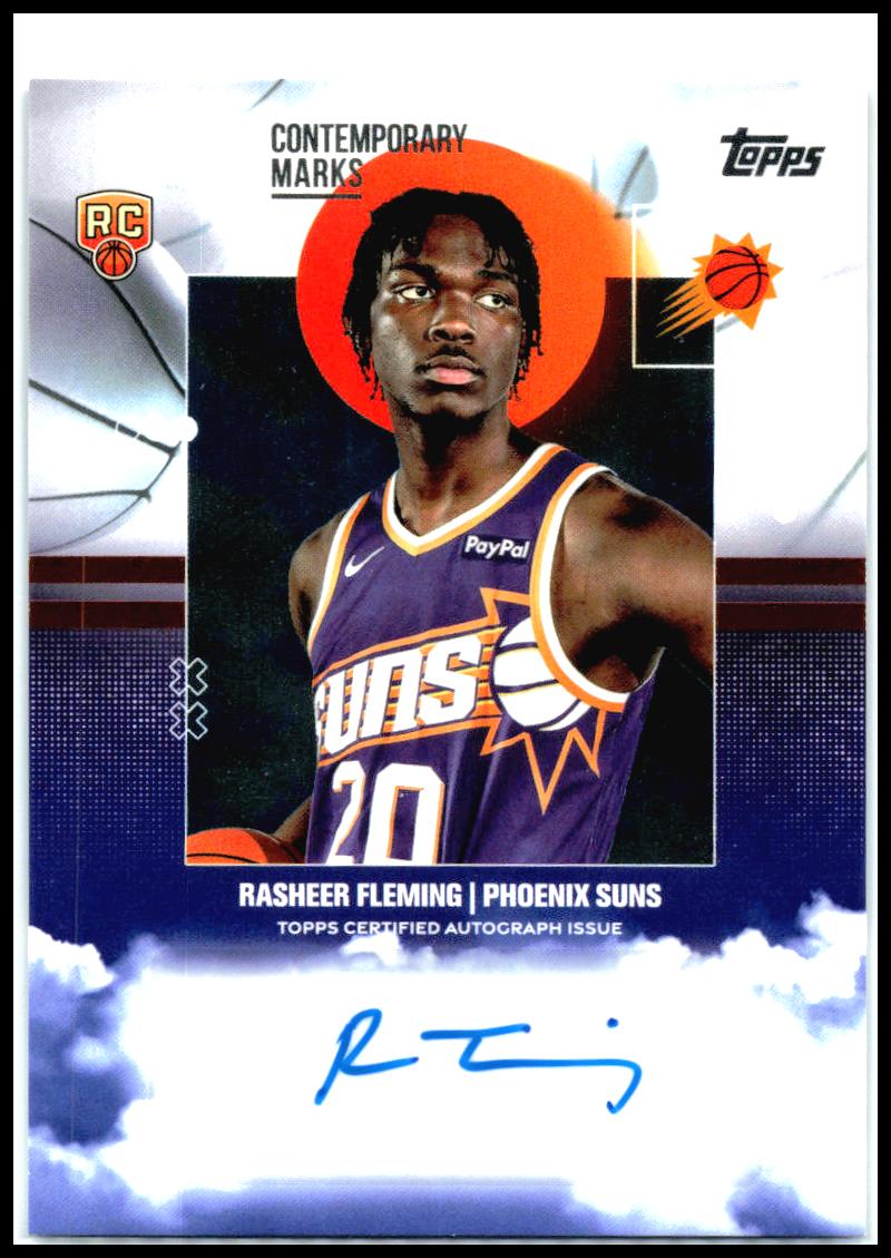 2025-26 Topps Contemporary Marks #CM-RF Rasheer Fleming Auto Phoenix Suns