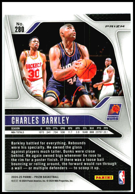 2024-25 Panini Prizm Prizms Silver #280 Charles Barkley Phoenix Suns