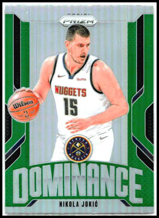 2024-25 Panini Prizm Dominance Prizms Green #2 Nikola Jokic Denver Nuggets