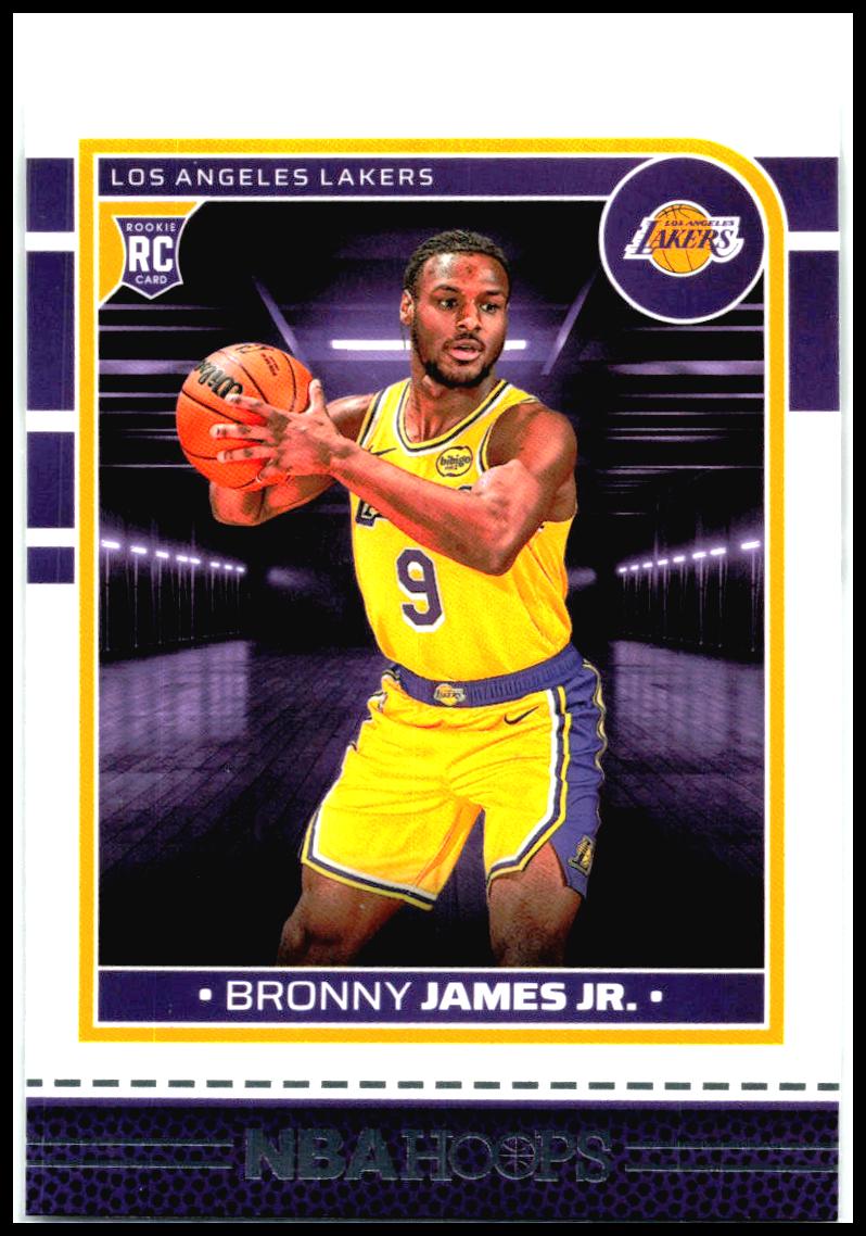 2024-25 Hoops #280 Bronny James Jr. Rookie Los Angeles Lakers