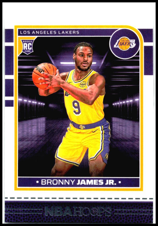 2024-25 Hoops #280 Bronny James Jr. Rookie Los Angeles Lakers