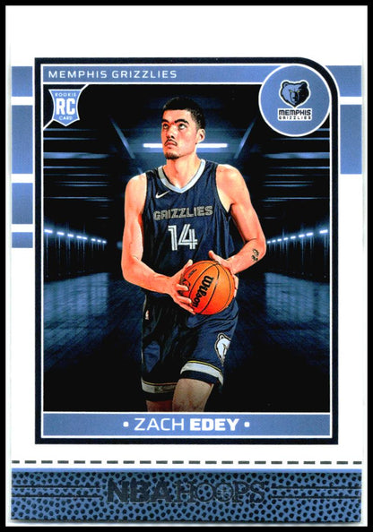 2024-25 Hoops #239 Zach Edey Rookie Memphis Grizzlies