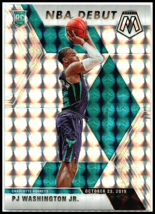 2019-20 Panini Mosaic Prizm #278 PJ Washington Jr. Rookie Charlotte Hornets