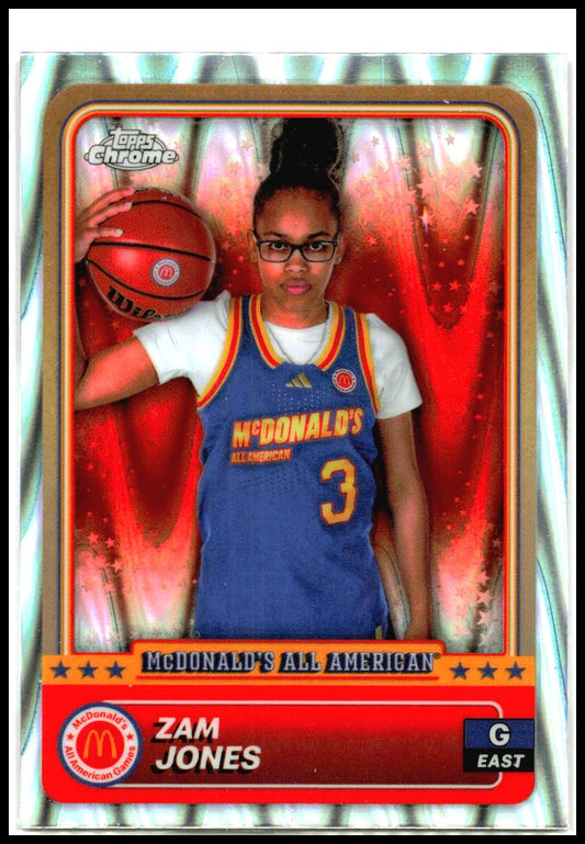 2024 Topps Chrome McDonald's All-American RayWave #55 Zam Jones