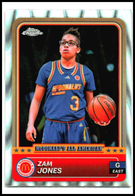 2024 Topps Chrome McDonald's All-American RayWave Refractor #5 Zamareya Jones