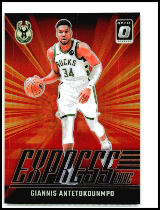 2024-25 Donruss Optic Express Lane Purple #22 Giannis Antetokounmpo Bucks