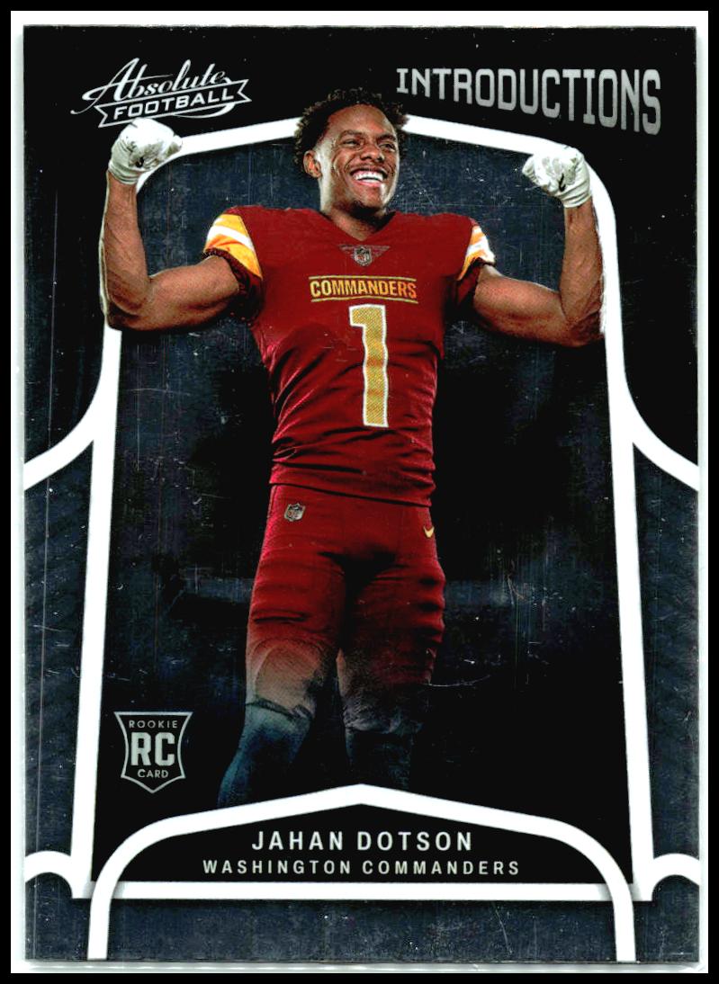 2022 Panini Absolute Introductions #INT-9 Jahan Dotson Washington Commanders