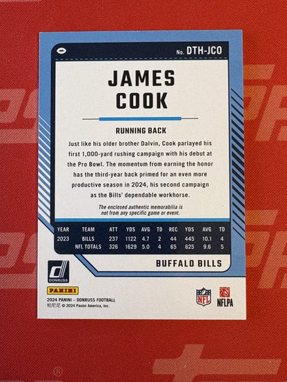2024 Donruss Donruss Threads #DTH-JCO James Cook Buffalo Bills