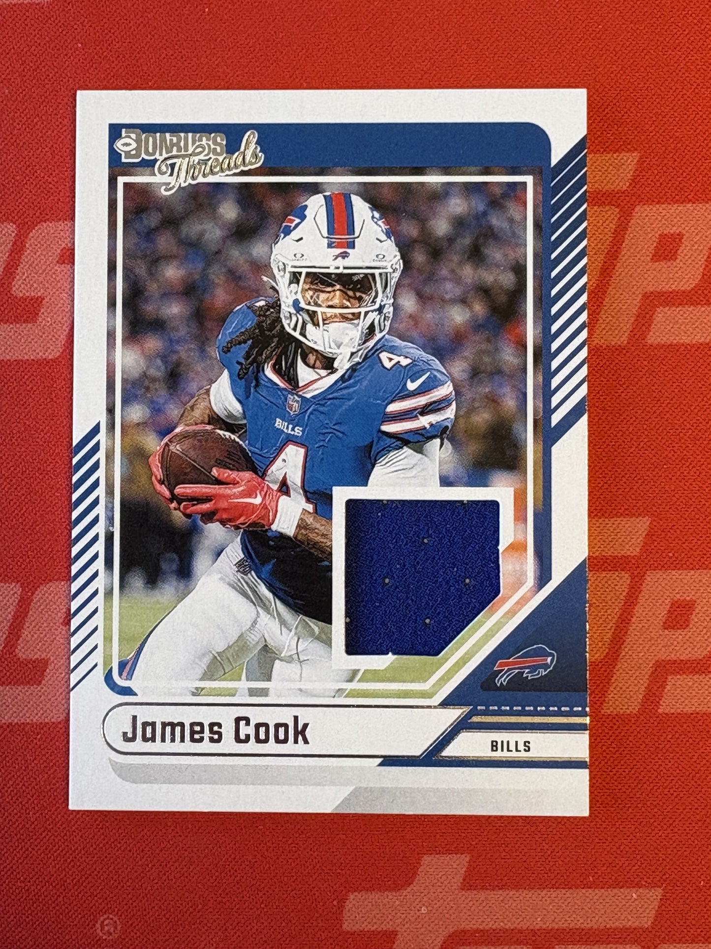 2024 Donruss Donruss Threads #DTH-JCO James Cook Buffalo Bills