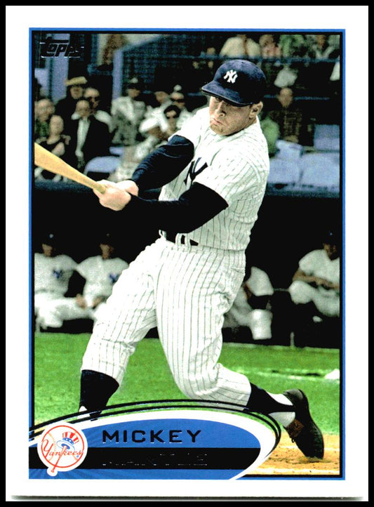2012 Topps #7 Mickey Mantle New York Yankees