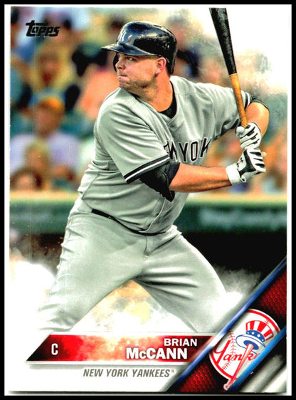 2016 Topps New York Yankees #NYY-2 Brian McCann New York Yankees